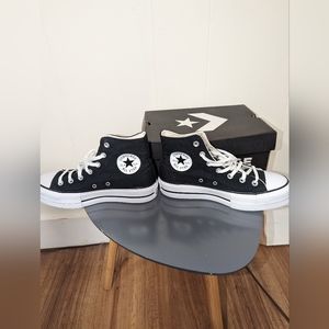 Platform converse black and white